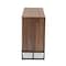 Baxton Studio Neil Modern Walnut Brown Finished Wood and Black Finished Metal 3-Door Dining Room Sideboard Buffet 178-11214-Zoro - alternate 8